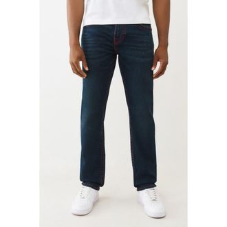 True Religion Geno Big T Flap Pocket Slim Fit Jeans in Dark Mountainside at Nordstrom Rack, Size 30