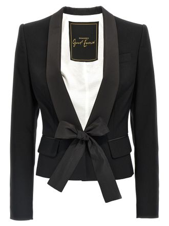 アウターその他 DSQUARED2 Woman Blazer Black S75BN0870S76498 900 Crystal Fringed Blazer