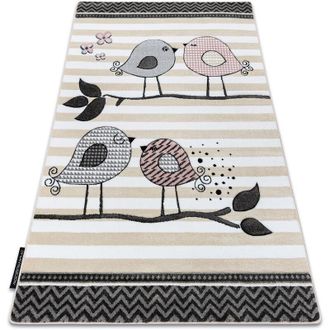 RugsX Alfombra Petit Birds Pajaritos Crema Beige 160x220 Cm