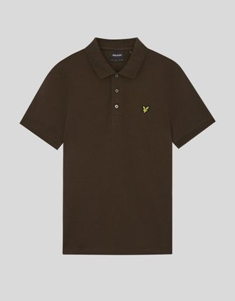 Lyle & Scott Lyle And Scott Mens Cotton Polo Shirt - Brown - Size: 44
