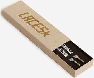 Golden Goose Paar Schn&uuml;rsenkel mit Logoprint Kit Lace