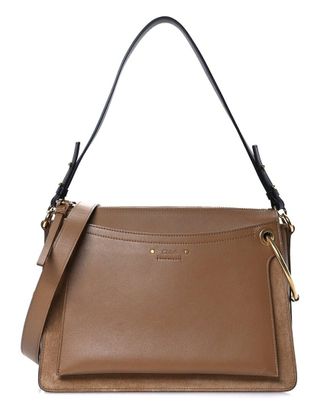 Chloé Nut Calfskin Leather Medium Roy Bag (Authentic Pre-Loved)