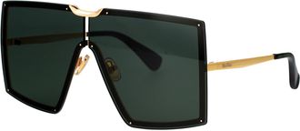 Max Mara Womens Sunglasses Mm0117 Gold Metal
