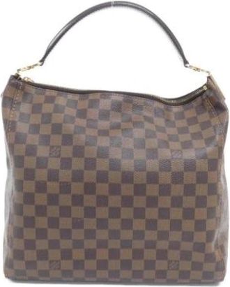 Louis Vuitton Pre-owned Vintage Damier Ebene Schoudertas - Dames - Vintage Schoudertas - Bruin - ONE Size - Vintage