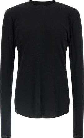 Thom Krom Tops, Heren, Zwart, L, Katoen, M TS 969 Long Sleeve T-Shirt