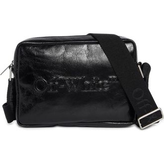 Off-white Bookish Leather Camera Bag in Black - No Color at Nordstrom Rack