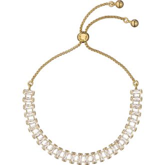 Ted Baker Isabela Cubic Zirconia Baguette Bracelet in Gold Tone/clear Crystal at Nordstrom