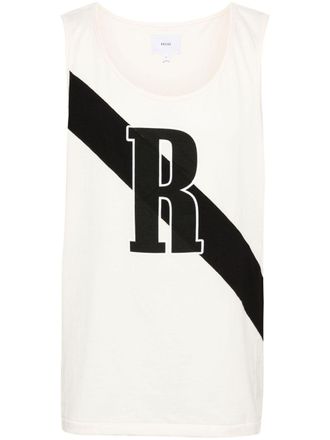 Rhude diagonal-stripe tank top - Neutrals