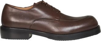 Dries Van Noten Schoenen, Heren, Bruin, 42 EU, Leer, Leren Veterschoenen