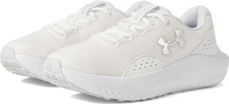 Under Armour Charged Surge 4 Womens Shoes White/Distant Gray/Metallic Silver : 11 B - Medium, Rubber