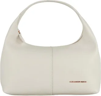Alexander Smith Tassen, Dames, Wit, ONE Size, Leer, Chloe Hobo Bag