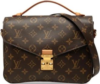 Louis Vuitton Pre-owned Pochette Metis - Dames - Vintage Handtas - Bruin - ONE Size - Leer - Vintage