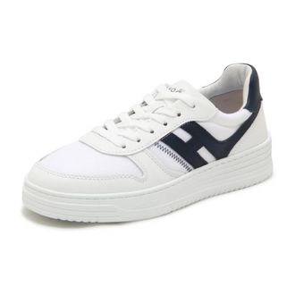 Hogan H630 Allacciato Tom Tessuto - Heren - Sneakers - Wit - 44 EU - Leer - Schoenen