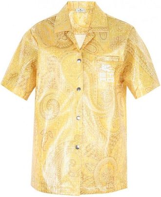 Etro Bicolor Nylon Pattern Womens Shirt