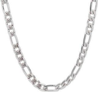 Steeltime Stainless Steel Chain Link Necklace in Metallic at Nordstrom Rack