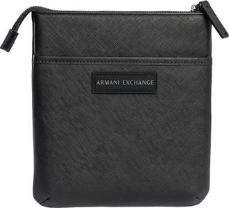 A|X Armani Exchange Crossbodytas Met Box-Logo, Zwart
