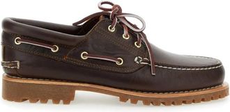 Timberland Authentics 3-Eye Boat Shoe - Heren - Bootschoenen - Bruin - 40 1/2 EU - Leer - Schoenen