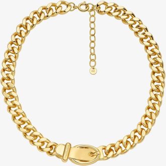 Michael Kors Buckle Chain-Link Necklace