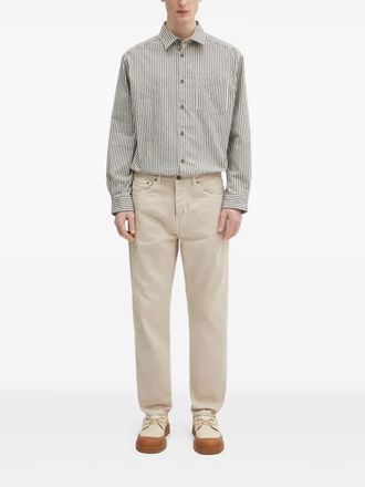 A.P.C. Malo gestreept overhemd met lange mouwen - Grijs