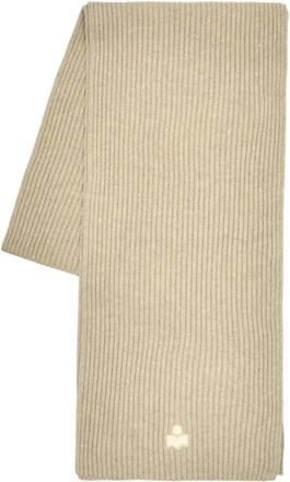 Isabel Marant Marion Ga Scarf - Dames - Wintersjaals - Beige - ONE Size - Katoen - Accessoires