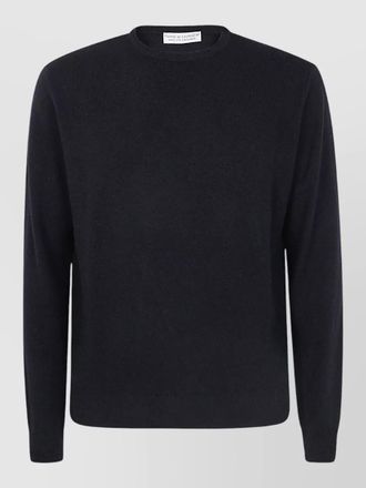 FILIPPO DE LAURENTIIS wool silk cashmere fine-knit crew-neck jumper