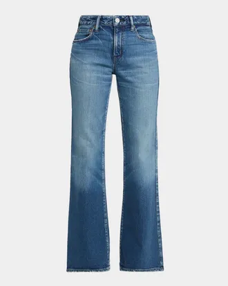 Moussy Vintage 70S Flare Light Wash Jeans