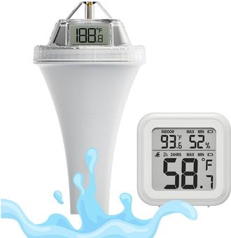 OEM Term&oacute;metro Digital Para Piscina, Term&oacute;metro Digital Flotante De F&aacute;cil Lectura Para Jacuzzi, Piscina De Hielo, Spa Y Acuario