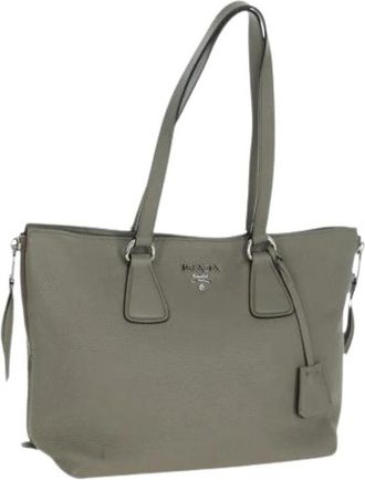 Prada Pre-owned Tote Bags, female, Gray, Size: ONE SIZE Pre-owned Vintage Tote Bag