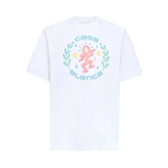 Casablanca T-Shirts, male, White, Size: XL LArche Classic T-shirt