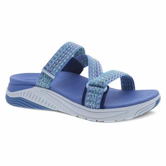 Dansko Womens Rosette Adjustable Eva Sandals In Blue