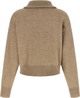 Brunello Cucinelli Wool Crop Cardigan - Beige