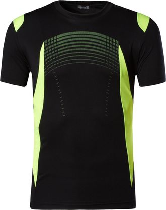 Jeansian Mens Sports Breathable Short Sleeve T-Shirts Tee Tops Running Training LSL194 Black M