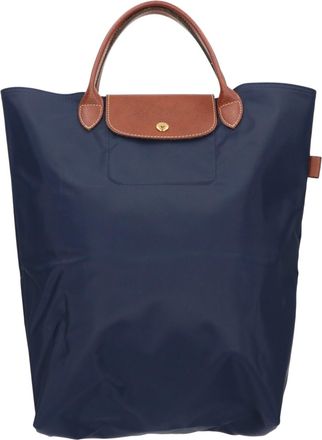 Longchamp Navy Nylon Tote Bag (Pre-Owned)