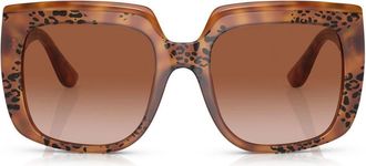 Dolce & Gabbana Eyewear oversized square-frame sunglasses - women - Acetate - 54 - Green