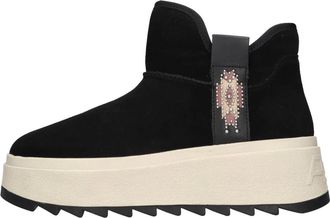 Ash Mask Ankle Boot - Dames - Winterlaarzen - Zwart - 36 EU - Leer - Schoenen
