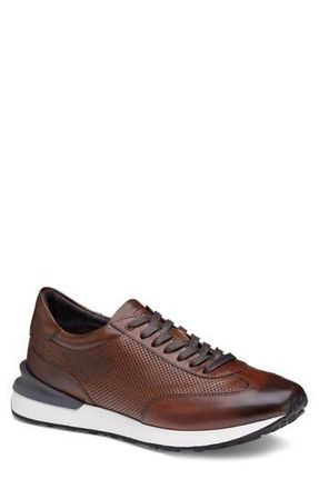 Johnston & Murphy Briggs Sneaker in Brown Italian Calfskin at Nordstrom Rack, Size 8