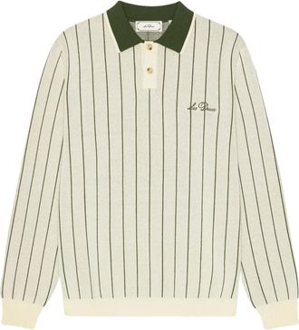 Les Deux Tops, Heren, Beige, 2Xl, Signature Gebreide LS Polo