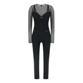 Elisabetta Franchi Dames, Jumpsuits & Playsuits, Zwart, Maat: M Jersey