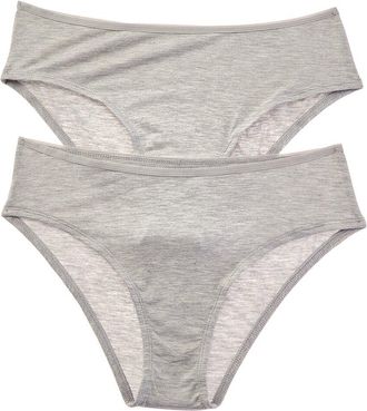 Bambooa Bamboo Set Of 2 Essential High Waisted Brief