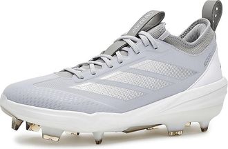 adidas adiZero Impact 2.0 TPU Baseball Cleats Mens Shoes Team Light Grey/White/Silver Metallic : 13.5 D - Medium, Rubber