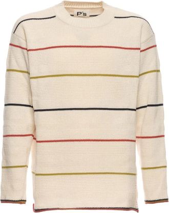 President's Ronde hals knitwear - Heren - Ronde hals truien - Beige - XL - Katoen - Truien & Vesten