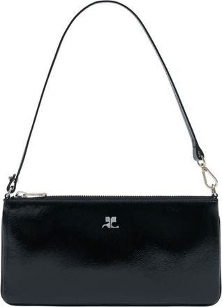 Courr&egrave;ges Black Baguette-Style Shoulder Bag