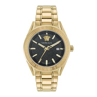 Versace Gold Stainless Steel Dress Mens Watch