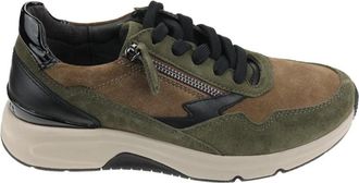 Gabor Rollingsoft Walking Sneaker - Dames - Sneakers - Groen - 38 1/2 EU - Leer - Schoenen