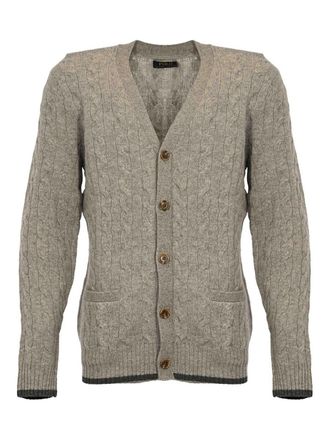 Polo Ralph Lauren Cable-Knit Cardigan In Wool And Cashmere
