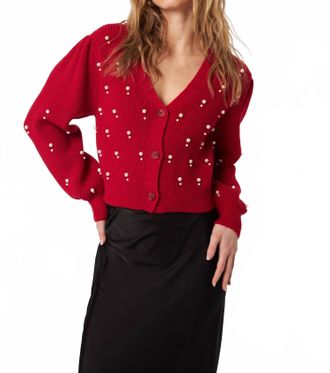 John & Jenn Bowen Sweater In Poinsettia