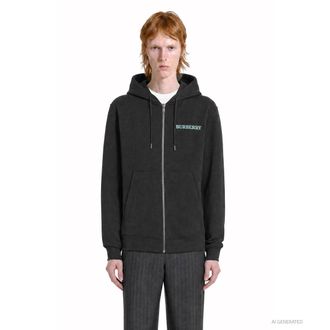 Burberry Heritage Logo Zip Hoodie
