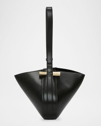 Victoria Beckham Mini Dia Leather Wristlet Pouch Bag