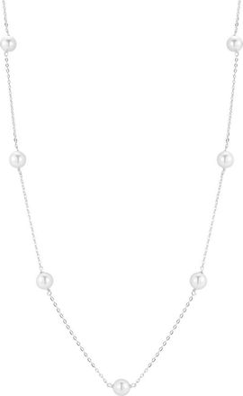 Glaze Jewelry Silver 6Mm Pearl Necklace