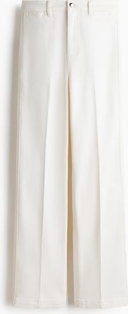 H&M Straight High Jeans - White